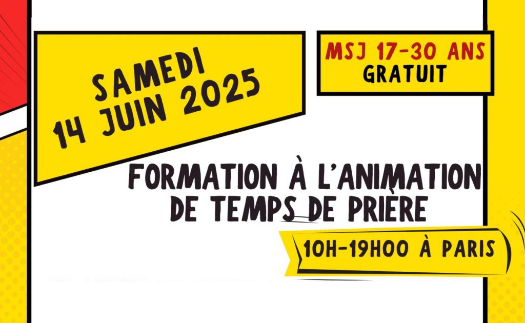 Formation à l’animation de temps de prière