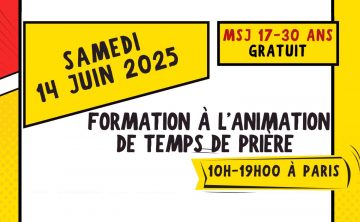 Formation à l’animation de temps de prière